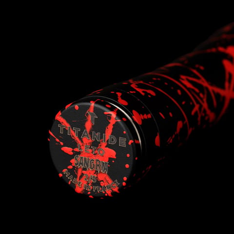 Mod Leto 2.1 en Cerakote noir à éclats rouges.